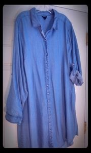 😍Sale! Torrid Chambray Shirt Dress